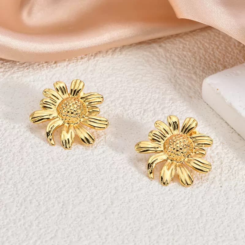 Sunflower Shaped-Gold Plated Jewelry