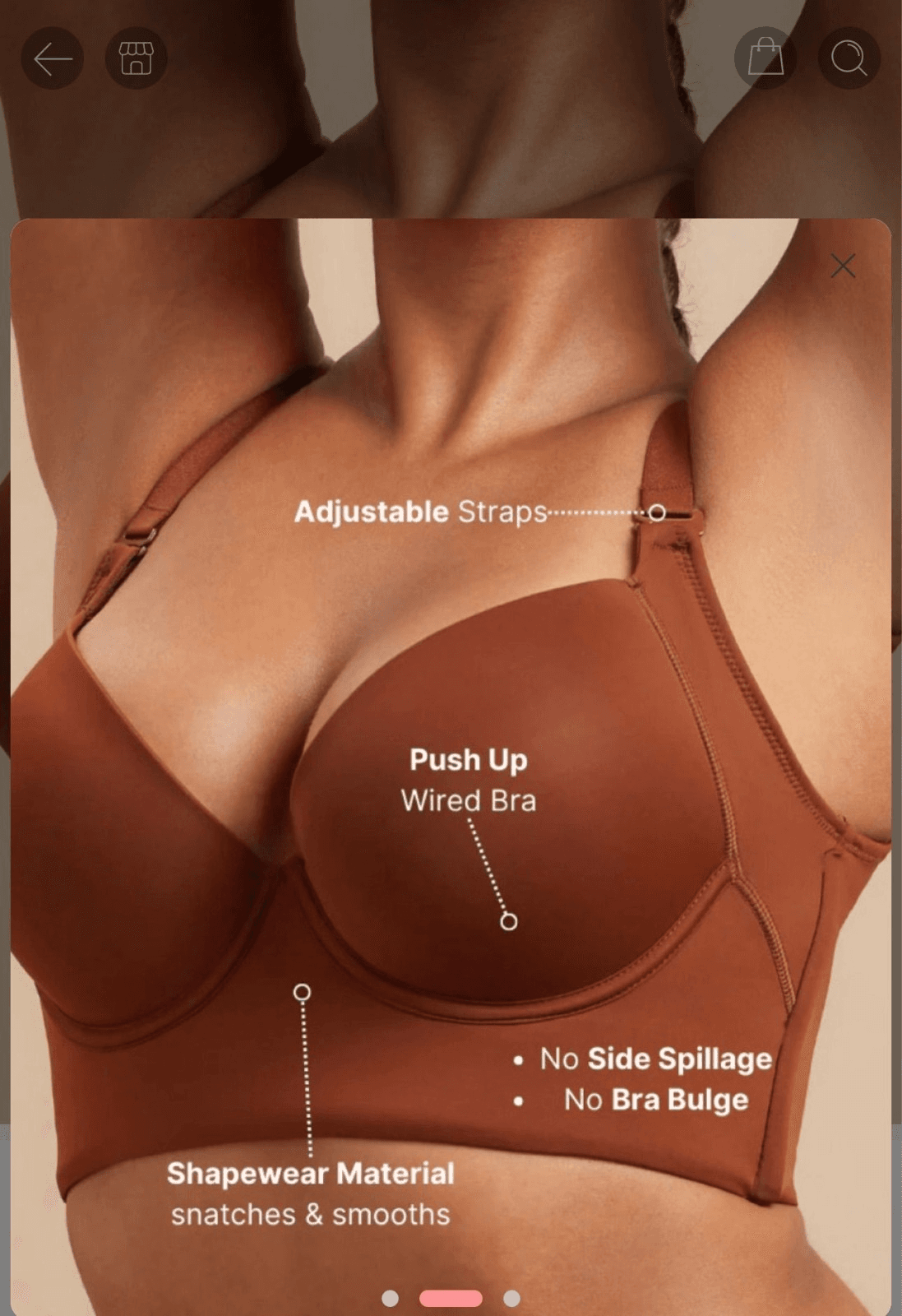 Wider Coverage Back Fat Bra